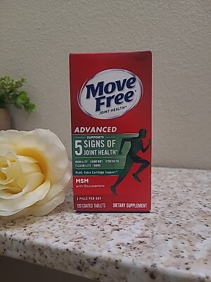 Schiff Move Free Advanced Plus MSM With Glucosamine ~ 120 Coated Tablets Ex:7/26