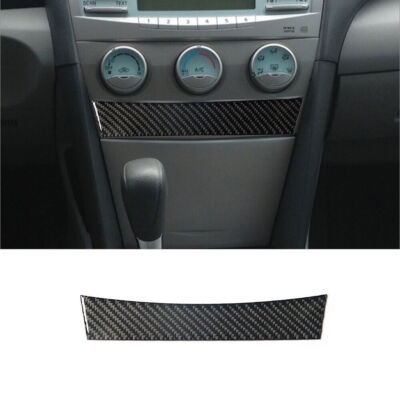 Carbon Fiber Manual Climate Control Lower Cover Trim For Toyota Camry 2007-2011