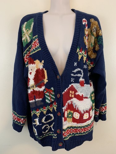 Maggie Lawrence Christmas Santa Sweater 