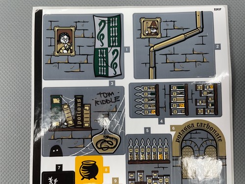 Sticker Sheet LEGO Set 76383 Harry Potter Hogwarts Moment Potions Class Decals - Picture 3 of 8