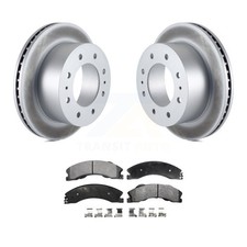 Transit Auto KGF-101241 Brake Disc and Pad Kit Rear for Chevy Silverado 2500 HD