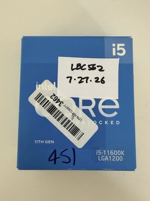 Brand New Intel Core i5 Gen 11 I5-11600K 3.90GHz Rocket Lake LGA 1200 Processor