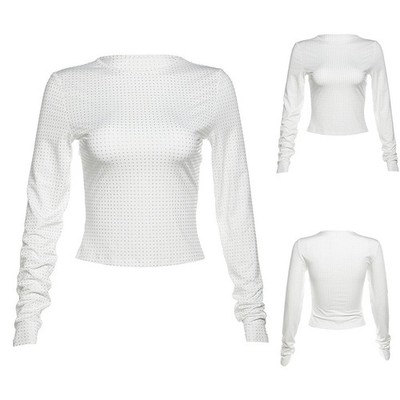 Frauen Tops Heißer Diamant Polyester Komfortabel Brandneu Heiße Angebote