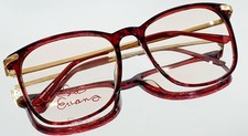 Vintage Originale LINDA EVANS eyeglasses 102 RED Plastic New 55-17-135 HONG KONG