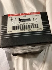 Brighton Best 5/16-24 x 1-1/2 Flat Socket Cap Screw