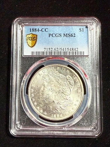 1883 CC MORGAN DOLLAR PCGS MS62 842