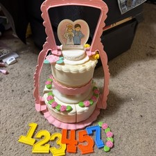 Fisher Price Vintage Fun With Food Wedding Cake Create A Cake GUC