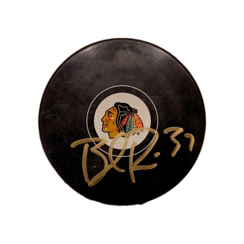 Brandon Pirri Signed Autographed Puck Chicago Blackhawks