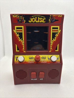 JOUST Midway Classic Arcade Mini  System Handheld Video Game RED WORKS TESTED