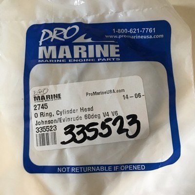 2PK NEW REPLACES EVINRUDE JOHNSON CYL HEAD ORING PRO MARINE 2745, SIERRA 18-7110
