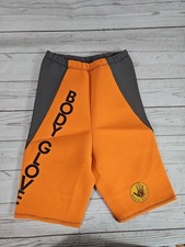 Vintage Body Glove Womans Small 80s/90s Neopreme Wetsuit Shorts Neon Orange Grey