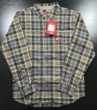 Milwaukee Men's Gray GRIDIRON Flannel Shirt M551G-M/ M551G-L