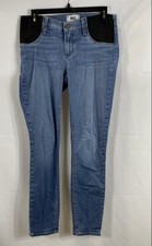 Paige Women's Verdugo Ankle Maternity Jeans Blue Stretch Skinny Size 28