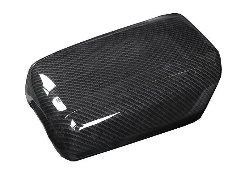 Protector de embellecedor de caja de reposabrazos de fibra de carbono para Porsche Macan 2015-2021 1* Foto 2 de 4