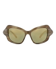 Balenciaga Womens Cat Eye Havana Havana Bronze Fashion Designer Eyewear
