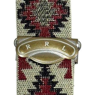 RRL Double RL & Co. Aztec Suspenders Ralph Lauren Stretch Braces