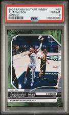 🏀 2024‑25 Panini Instant WNBA A’Ja Wilson Jungle Parallel /25 PSA 8 Aces RC 🏀