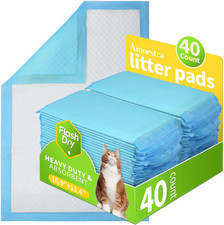 40 Count Cat Litter Pads for Tidy Cats Breeze System, Thickened Pee Pads for Cat