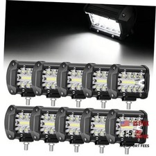 Led Light Bar4pcs 60w 12000lm Spotflood Combo Beam Square 10pcs 60w