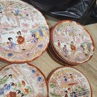 vintage Japanese "Geisha Girl" porcelain dinnerware set — photo 1