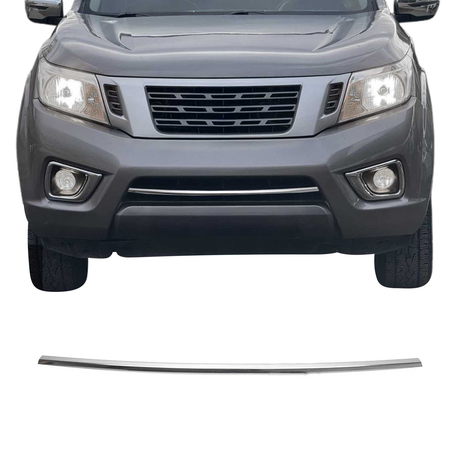 Moulure de calandre chromée premium pour Nissan Navara protection esthétique haut de gamme