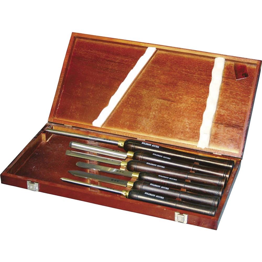 Jeu d'outils de tournage pour bois Holzmann Maschinen H6TLG coffret gouges ciseaux menuiserie - 2