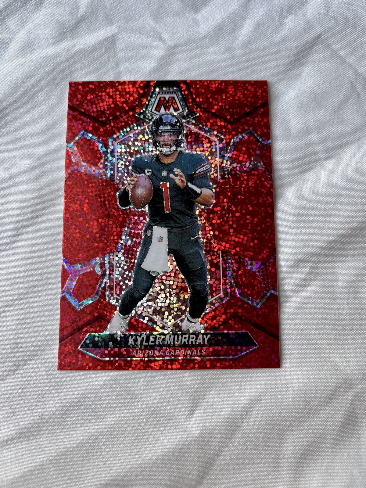 2024 Panini Mosaic Kyler Murray Red Sparkle SSP #1 Arizona Cardinals RARE SSP