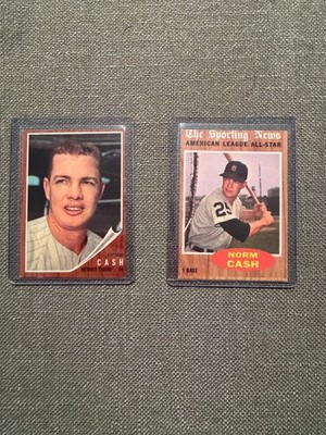 1962 Topps Norm Cash Lot