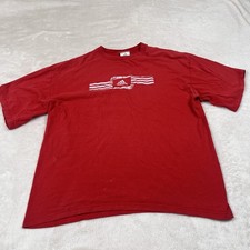 Vintage Adidas T Shirt Men’s XL Center Logo Short Sleeve Made In USA Silver Tab