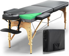 Premium Foam Massage Table Portable Foldable Massage Bed Height Adjustable, 72 I