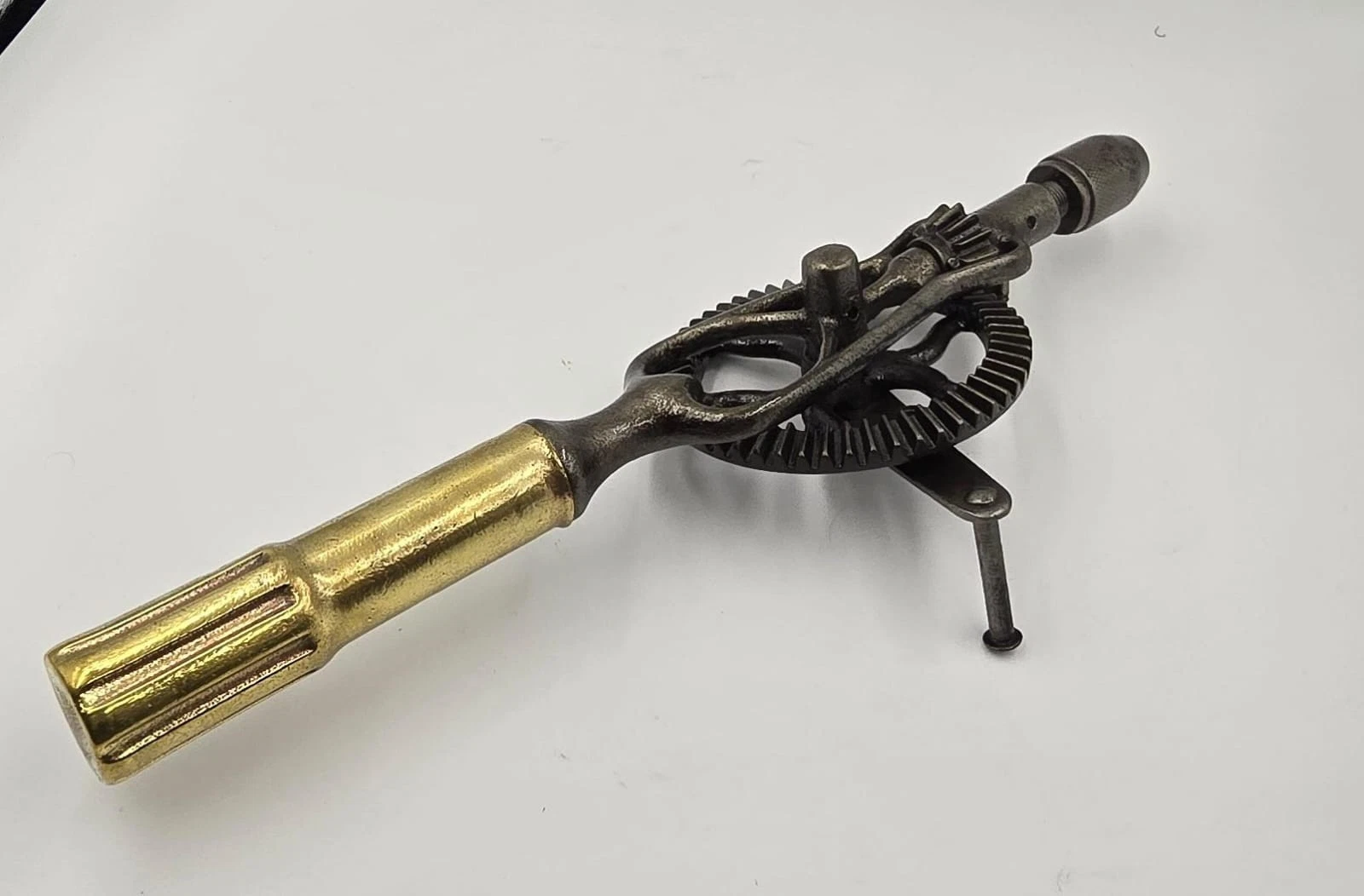 Vintage GOODELL-PRATT No. 49 Hand Drill Clockwork Crank Machinist Tool USA