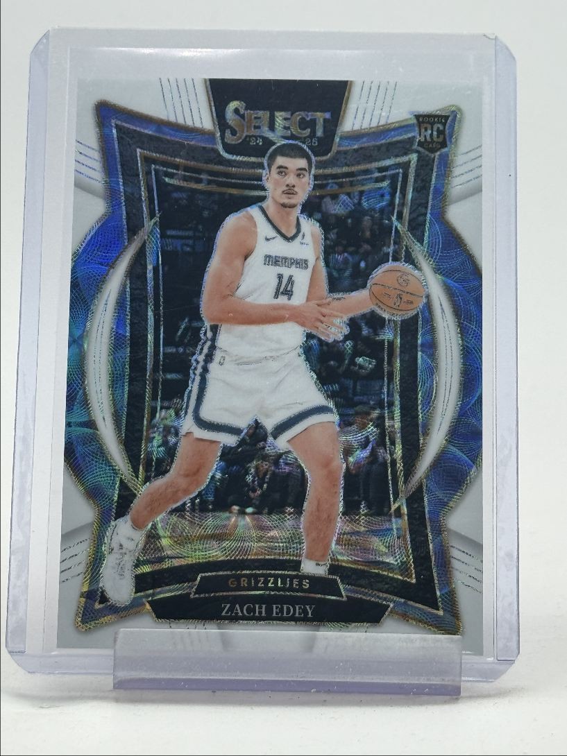 ZACH EDEY 2024-25 SELECT CONCOURSE ROOKIE WHITE SCOPE GRIZZLIES RC /35 Q4059