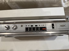 JVC Biphonic RC-373JW AM/FM Cassette Boombox Mic Input Headphone Jack Gray Works