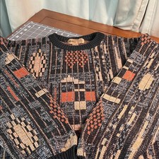 Sansabelt Men  s Geometric Sweater Multicolor
