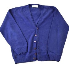Vintage 1970s Warren Knit Perfect Mild Distress Cardigan Sweater Men's S