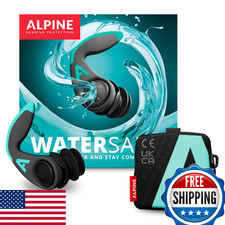 Alpine WaterSafe Pro Ear Plugs for Swimming & Surfing - Waterproof, Secure Fit