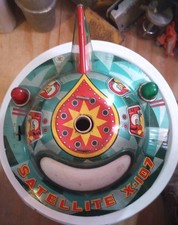 1960's-70's Satellite X-107 Modern Toys Flying Saucer Made In Japan