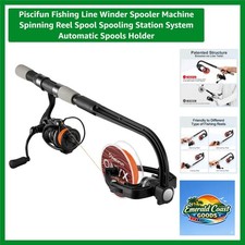 Effortless Fishing Line Spooler with Stainless Steel Components and Adapters