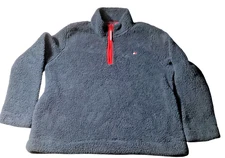 Tommy Hilfiger: Sherpa Quarter-Zip Pullover, Mock Neck, Long Sleeve, Size XL