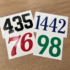 Custom Vinyl Number Decal Personalized Numbers Sticker Choose Size Color