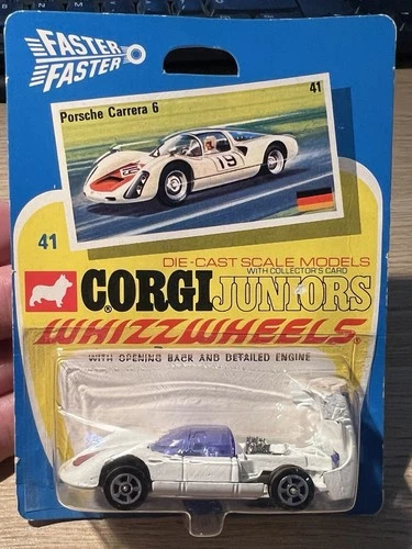 Corgi Juniors No 41 Porsche Carrera 6 - Still Sealed In Perspex Bubble