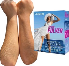 LOQUAY PRIMER PULVER facial body hair and skin lightening kit