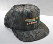 L.L. Bean Exterior Senderismo Años 90 Camuflaje Caza K Productos Parche Snapback Sombrero Gorra