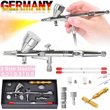 Airbrushpistole Komplett set Airbrush Pistole Double Action Pistolen mit 3 D&uuml;sen