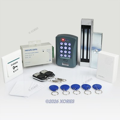 Remote Controlled RFID Door Access Control System +180kg Magnetic Lock+ Doorbell