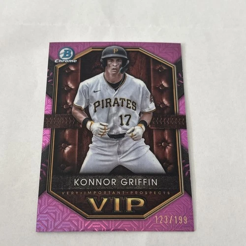 2025 Bowman VIP Konnor Griffin Chrome  Mojo Pink /199 Pirates #1 Prospect!