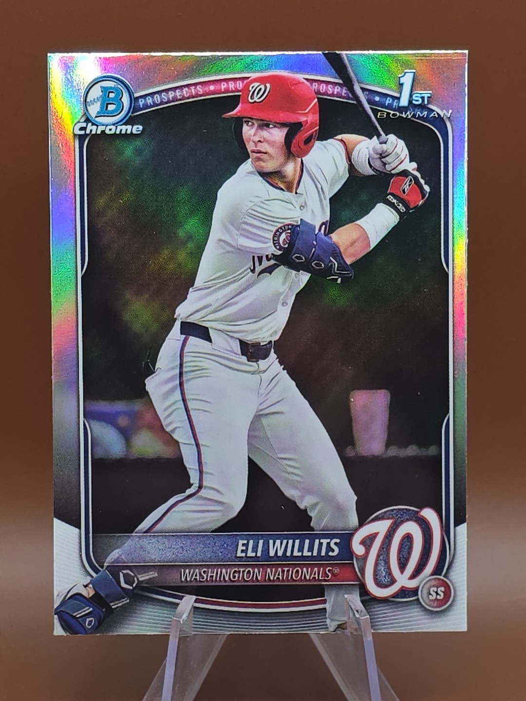 2025 Bowman Draft Chrome 1st Bowman Eli Willits #BDC-1 Refractor *OFF CENTERED*