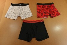 Tek Gear Boys XL 18-20 Multicolor Performance Boxer Brief Underwear 3 Pack New