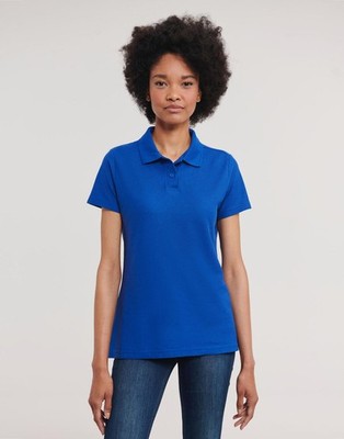 4 Stück Set Russell Europe Damen Poloshirt tailliert waschbar 40° XS-4XL R-539F-