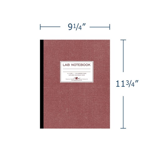 Roaring Spring Science Lab Notebook, 24 pack, 4x4 Graph Ruled, 11.75" x 9.25"... - Picture 2 of 9